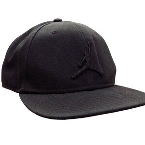Air Jordan Jumpman Cap Snapback Black with Black Embroidered Logo